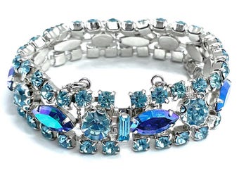 Vintage 1950s Regency Rhinestone Bracelet