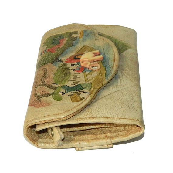 Vintage 1930s Japanese Clutch Purse Wallet - image 2