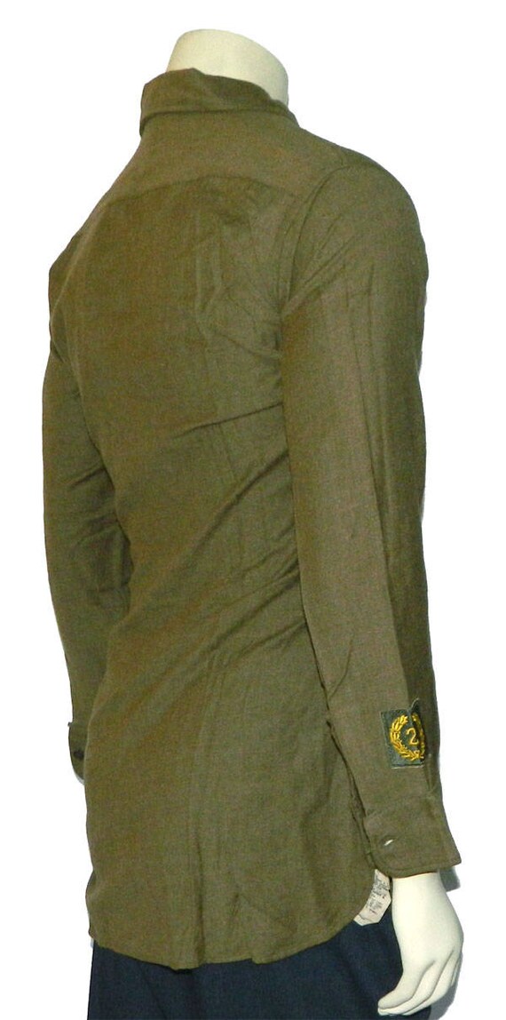 Chemise Militaire Replay Avec Patches - Taille S, Couleur Verte, Occasion Comme Neuve
