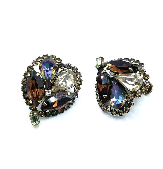 Vintage Vendome 1950s Rhinestone Earrings - image 5