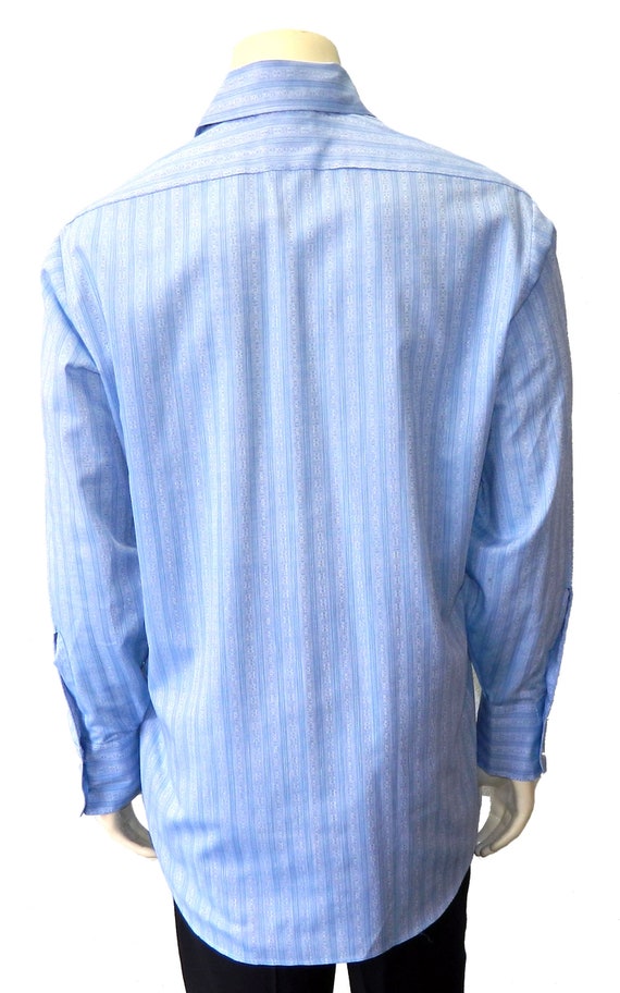 Vintage 1970s Striped Shirt Size Large - image 5