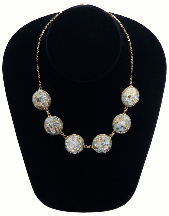 Vintage 1950s Confetti Lucite Necklace - image 2