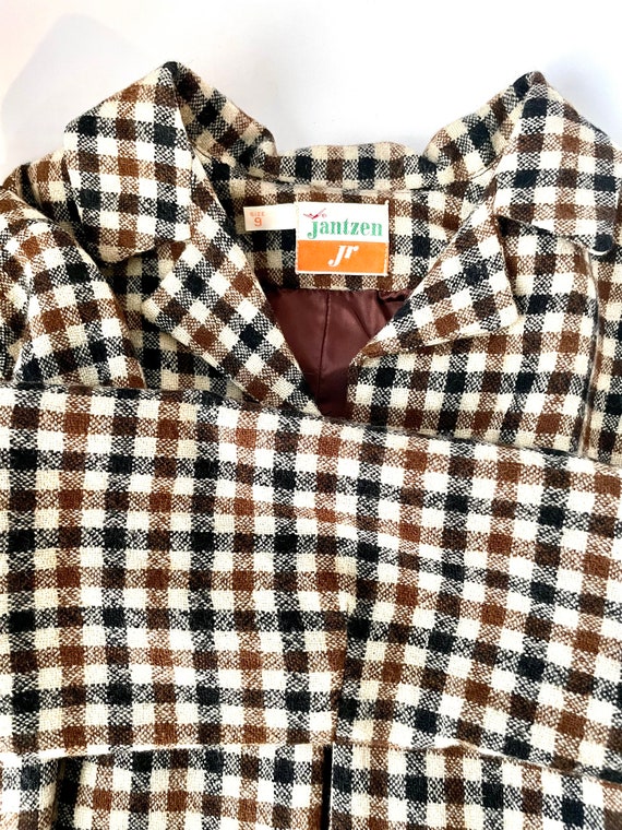 Vintage 1960s Jantzen Juniors Gingham Plaid Mod S… - image 7