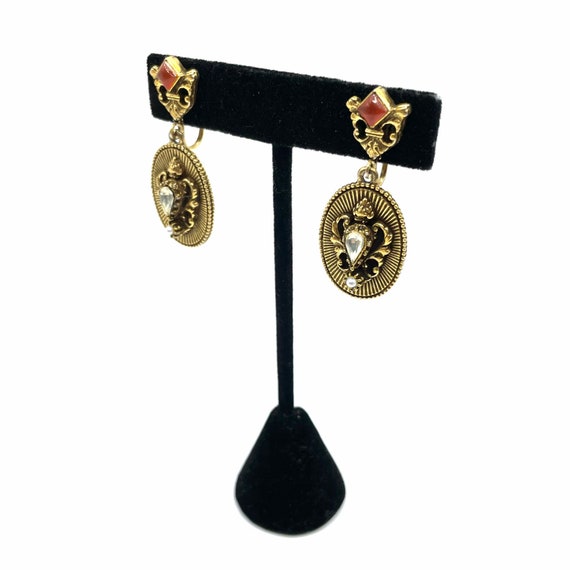 Vintage Drop Earrings - image 2