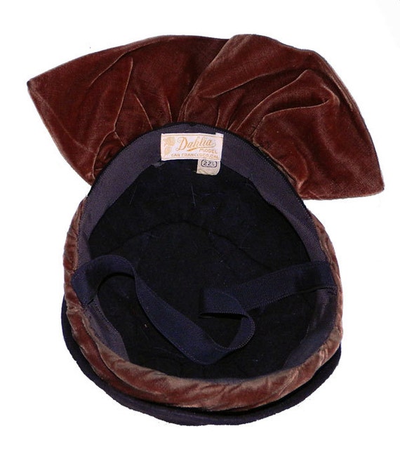 Vintage 1940s Tilt Hat - image 4