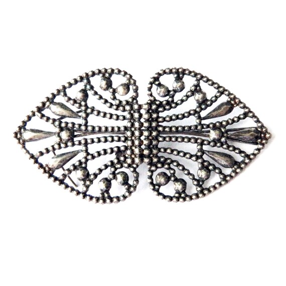 Vintage Art Nouveau Hair Clip Gem