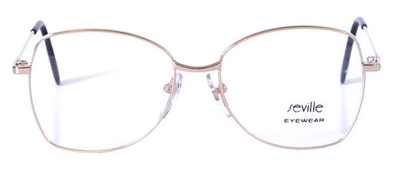 Vintage 1980s Gold Wire Eyeglasses Never Used Siz… - image 2