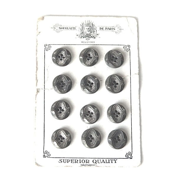 Antique buttons sample フランス 2SET レア品 Antique buttons