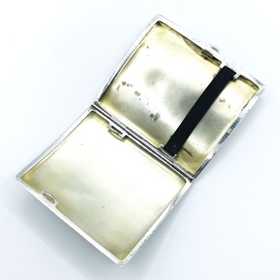 Vintage 900 Silver Cigarette Case Wallet - image 3