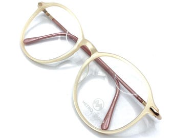 Vintage 60s Shuron White Eyeglasses | Shuron Escapades