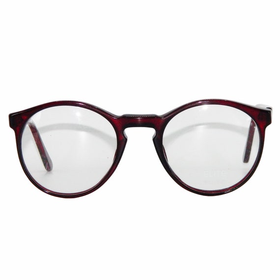 Vintage Burgundy Red Eyeglass Frames Never Used - image 5