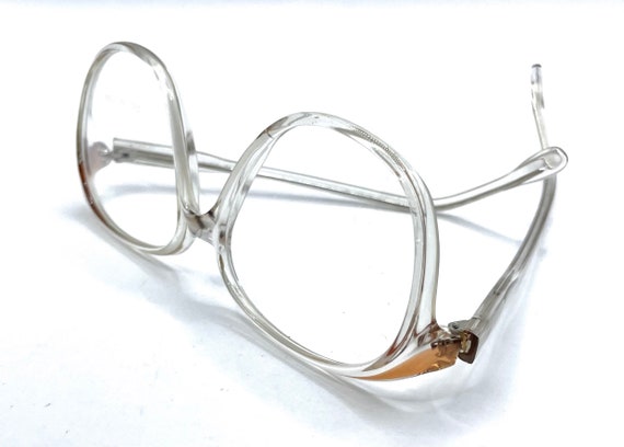 Vintage 1980s Clear Italian Eyeglass Frames - image 3