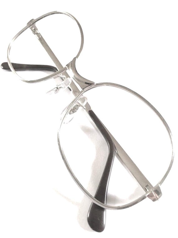 Vintage 1980s Silver Metal Eyeglass Frames Never … - image 7