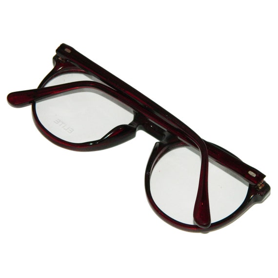 Vintage Burgundy Red Eyeglass Frames Never Used - image 6