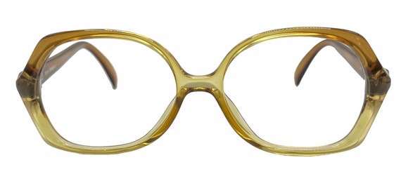 Vintage 1980s Amber Eyeglass Frames - image 6