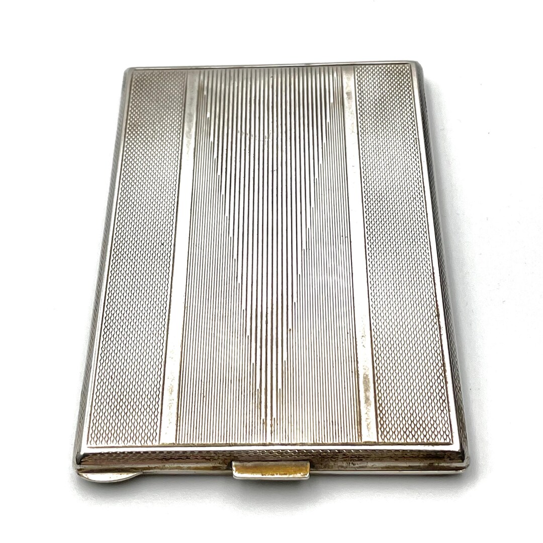 Antique Italian Silver Art Deco Cigarette Case - Etsy