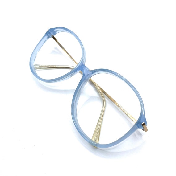 Vintage Unworn 1980s Blue Eyeglass Frames Never U… - image 1