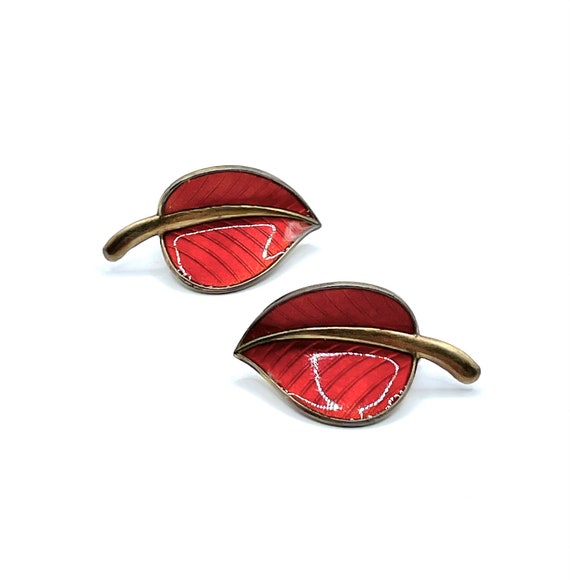 Vintage 1950s Enameled Norwegian Sterling Silver … - image 10