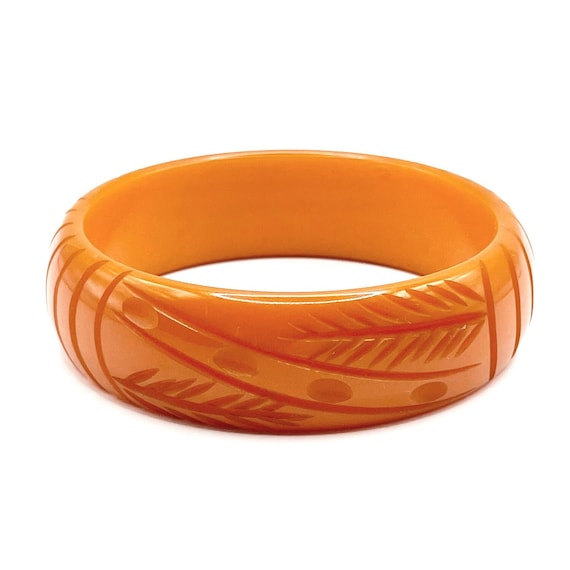 Orange bangle bracelet sale