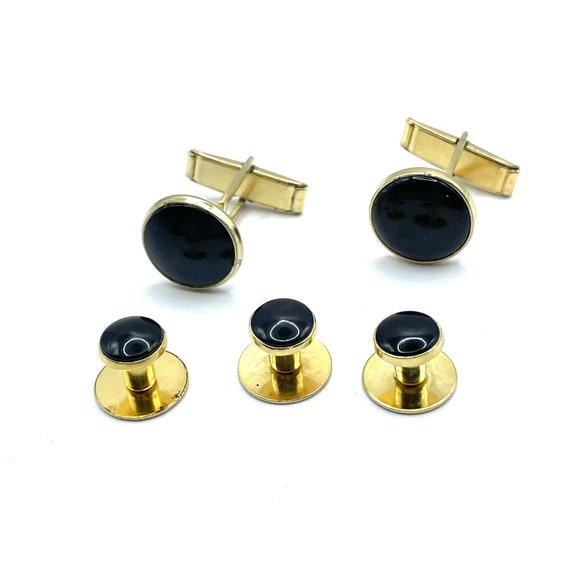 Vintage Cuff Links and Tuxedo Stud Set - image 1