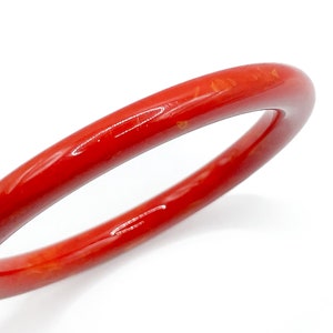 Vintage Marbled Bakelite Bangle Bracelet