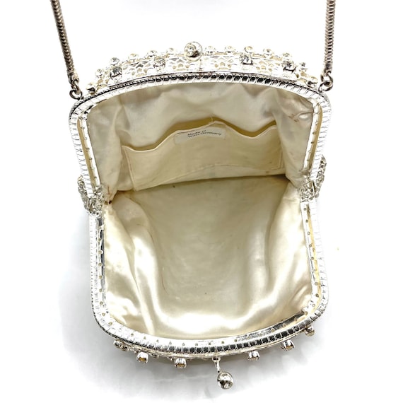 Vintage 1950s Rhinestone Handbag - image 4