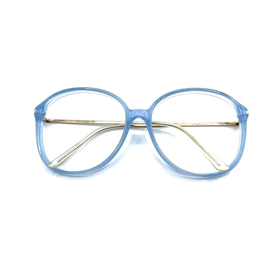 Vintage Unworn 1980s Blue Eyeglass Frames Never U… - image 9