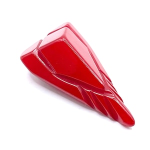 Pince à robe en bakélite rouge vintage des années 40