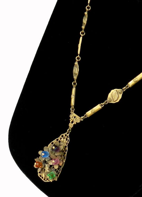 Vintage 1930s Art Deco Pendant Necklace