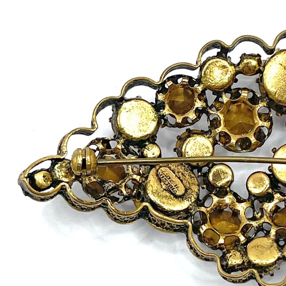 Vintage Austrian Crystal Grapes Brooch - image 5