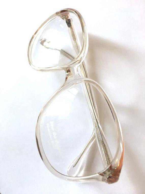 Vintage 1980s Clear Italian Eyeglass Frames - image 4