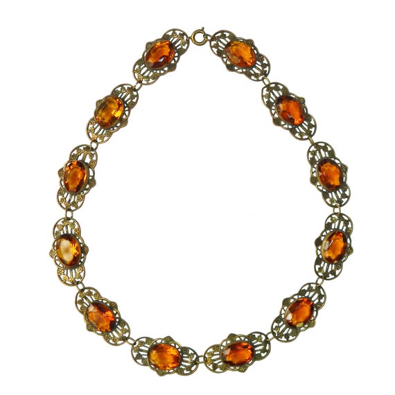 Antique 1920s Czech Glass Necklace - image 5