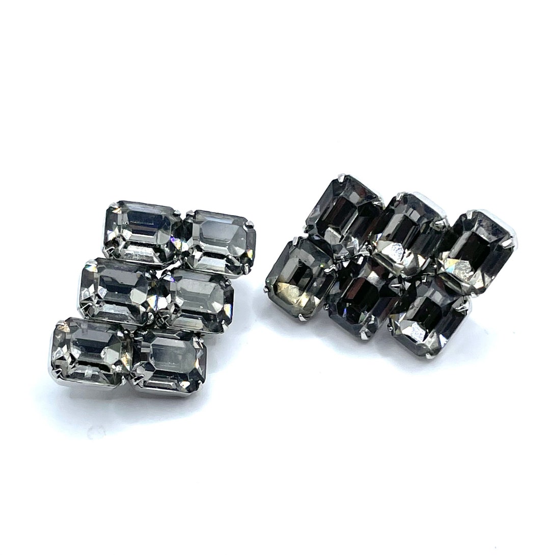 1950年代のヴィンテージクレイマーラインストーンイヤリング - Etsy 日本