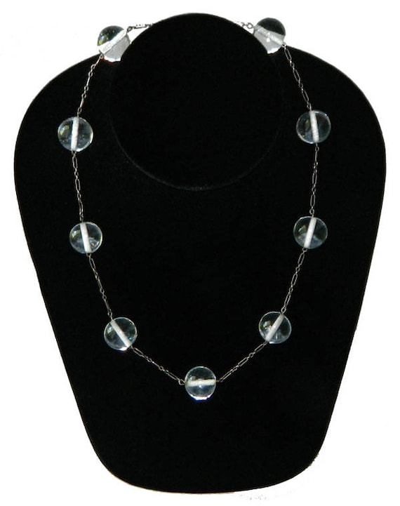 Vintage 1920's Sterling Pools of Light Necklace