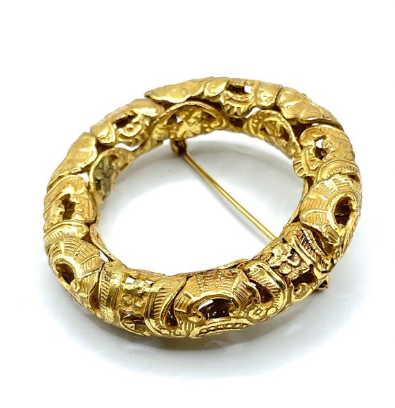 Vintage 1950s Miriam Haskell Brooch - image 9