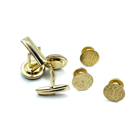 Vintage Cuff Links and Tuxedo Stud Set - image 4