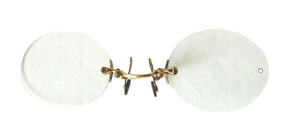 Antique Prince Nez Nose Clip On Eyeglasses - image 2