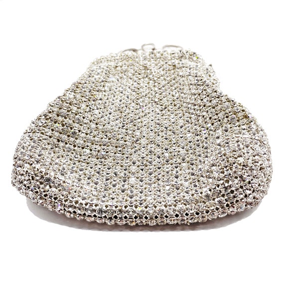 Vintage 1950s Rhinestone Handbag - image 10