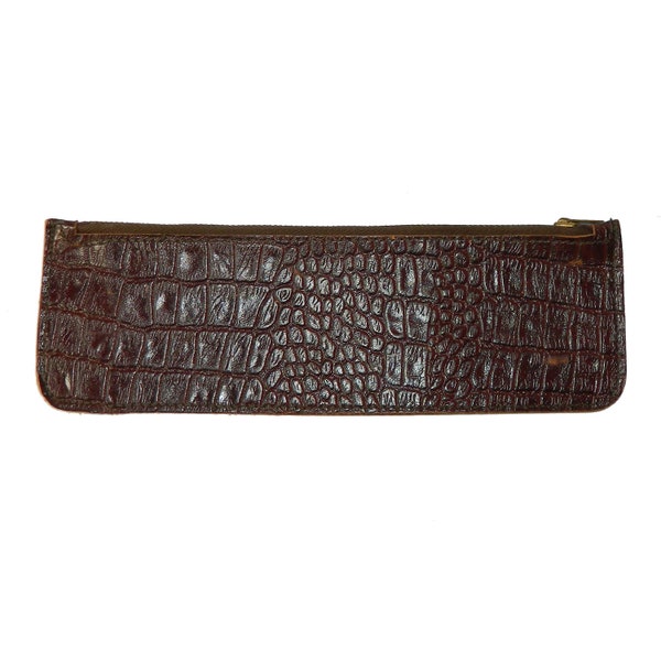Vintage 1930s Zippered Leather Wallet