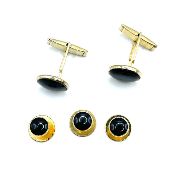 Vintage Cuff Links and Tuxedo Stud Set - image 5