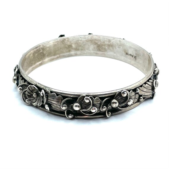 Vintage Sterling Bangle Bangle Bracelet - image 1