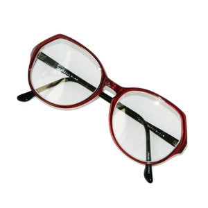 Vintage 1980s Red Eyeglass Frames Never Used