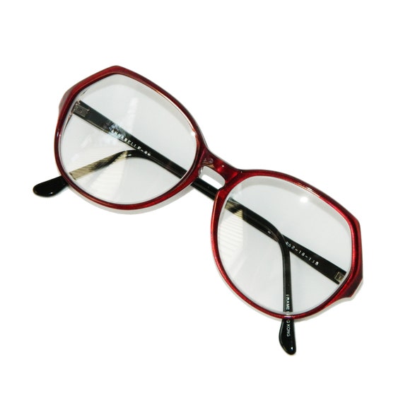 Vintage 1980s Red Eyeglass Frames Never Used - image 6