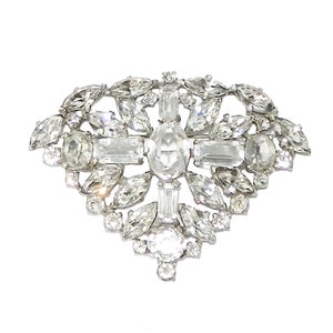 Vintage 1930s Art Deco Rhinestone Brooch