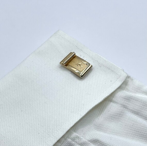 Vintage 1950s Art Deco Cuff Links by Swank - image 10