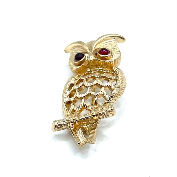 Vintage Owl Brooch - image 8