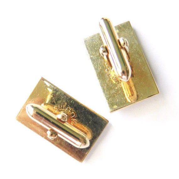 Vintage 1950s Art Deco Cuff Links by Swank - image 2