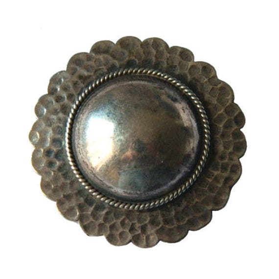 Vintage Sterling Sun Brooch - image 4