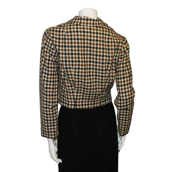 Vintage 1960s Jantzen Juniors Gingham Plaid Mod S… - image 5