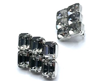 1950年代のヴィンテージクレイマーラインストーンイヤリング - Etsy 日本